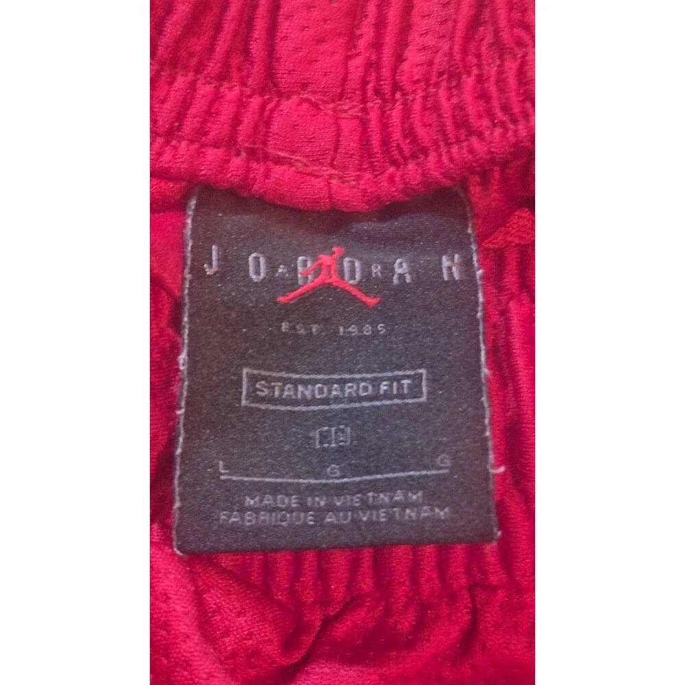 Jordan Jumpman Diamond Shorts Red White Black CV6022-687 Men's Large